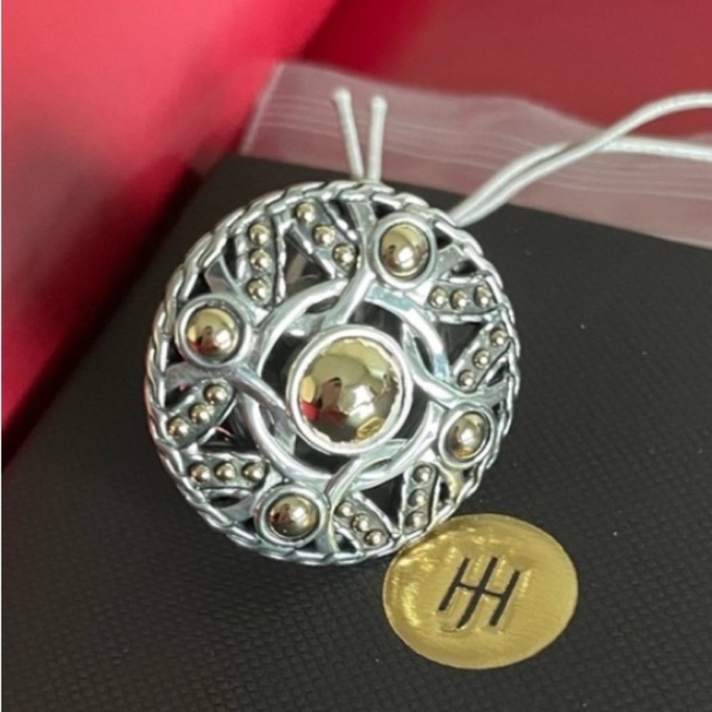 JOHN HARDY 18K Gold & Sterling Silver Palu Bulan Coin Ring